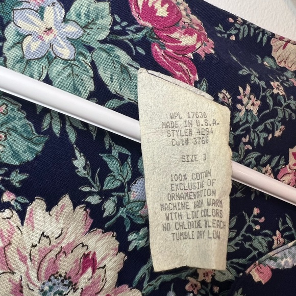 Vintage floral dress size 3 - Picture 7 of 7